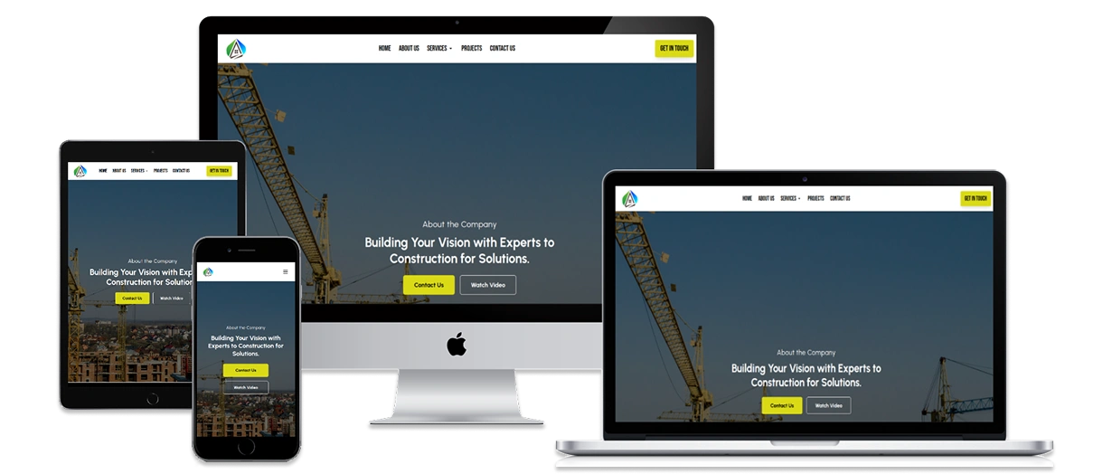 Information Rich & Dynamic Construction Company Website