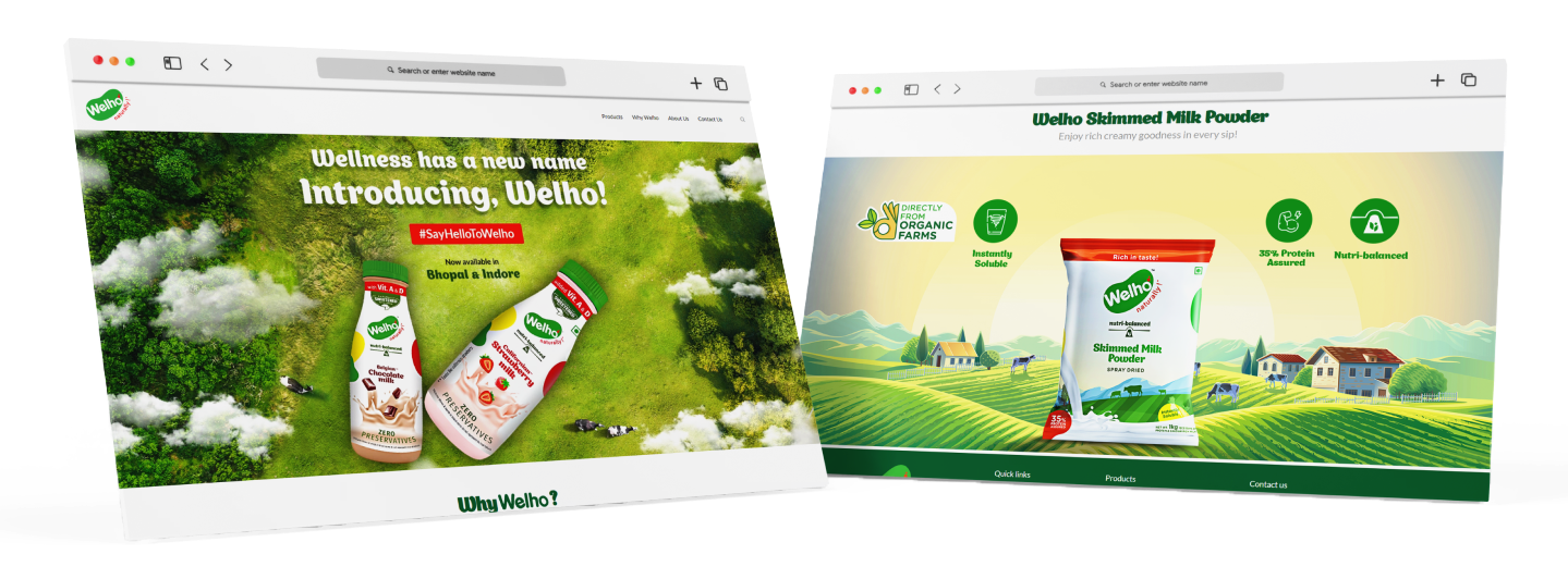 Information-Rich & Dynamic Website for a Modern Dairy & Wellness Brand